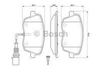  BOSCH Brzdové segmenty predné Fabia II zo snimačom